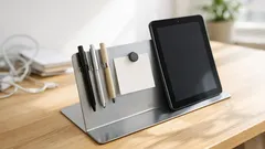 3 tapaa käyttää kirjatukea työpöydällä ja saada lisää tilaa pienessä kotitoimistossa