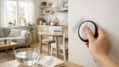 Yllättävä siivousniksi: meikinpoistopuffi auttaa kohokuvioisen tapetin puhdistuksessa